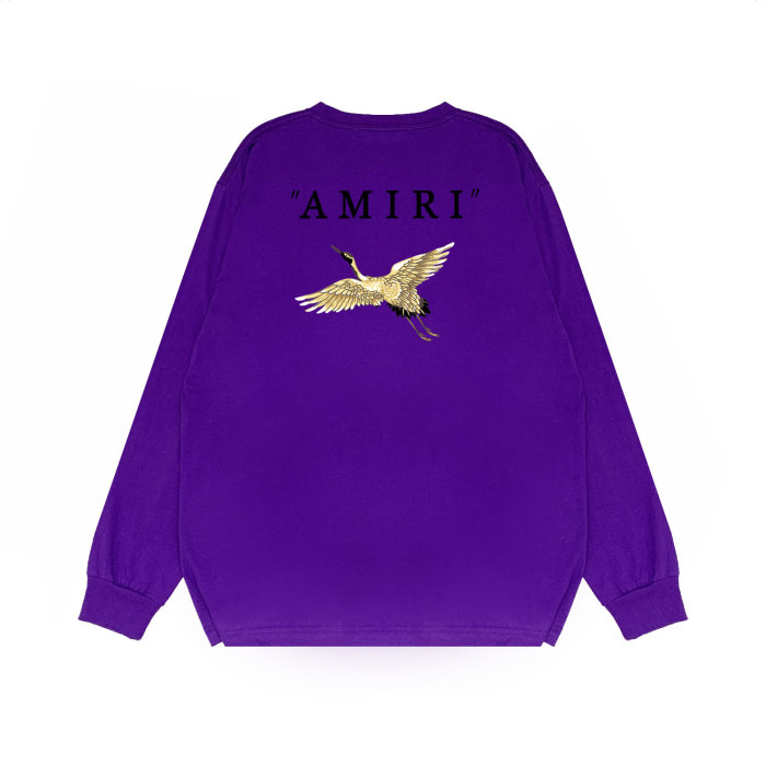 Golden Crane alphabet print long sleeves