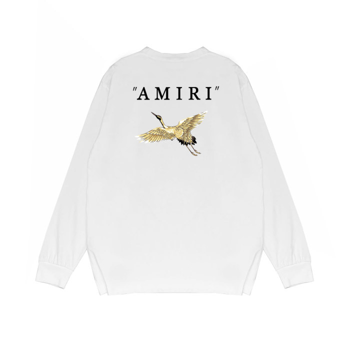 Golden Crane alphabet print long sleeves