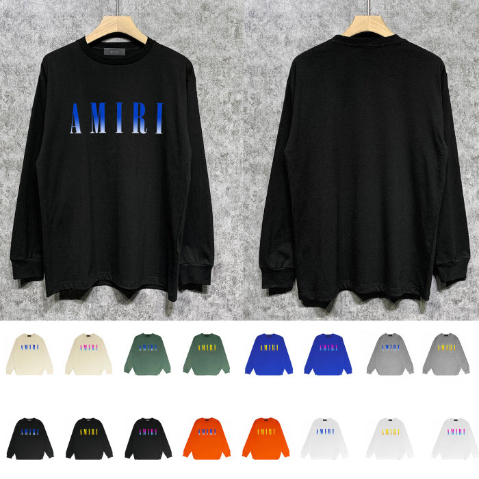 Gradual change classic letter print long sleeves