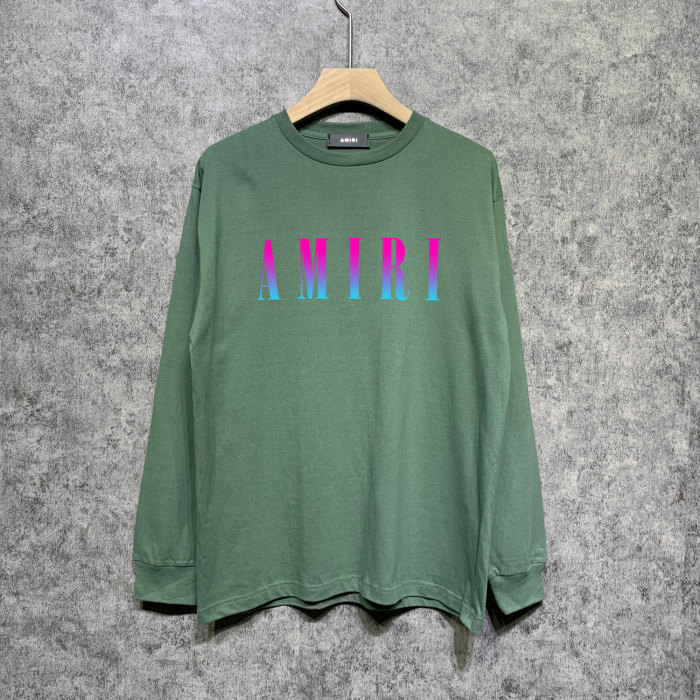 Gradual change classic letter print long sleeves