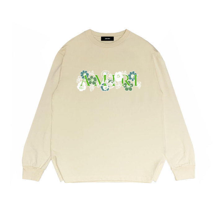 Floral green letter print Long sleeves