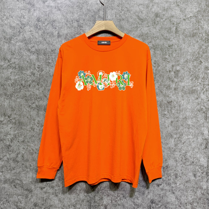 Floral green letter print Long sleeves