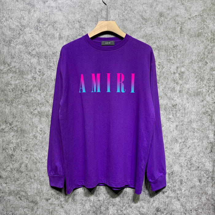 Gradual change classic letter print long sleeves