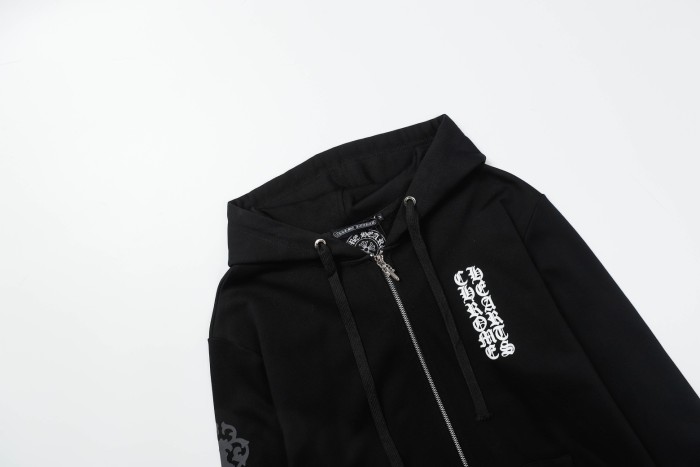 [Buy More Save More]Hollow Cross Scroll Zip Sweatshirt