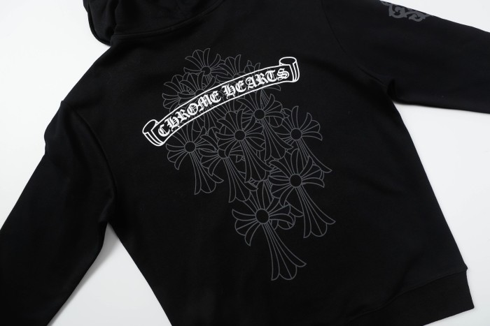 [Buy More Save More]Hollow Cross Scroll Zip Sweatshirt