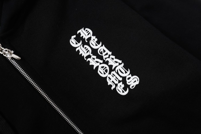 [Buy More Save More]Hollow Cross Scroll Zip Sweatshirt
