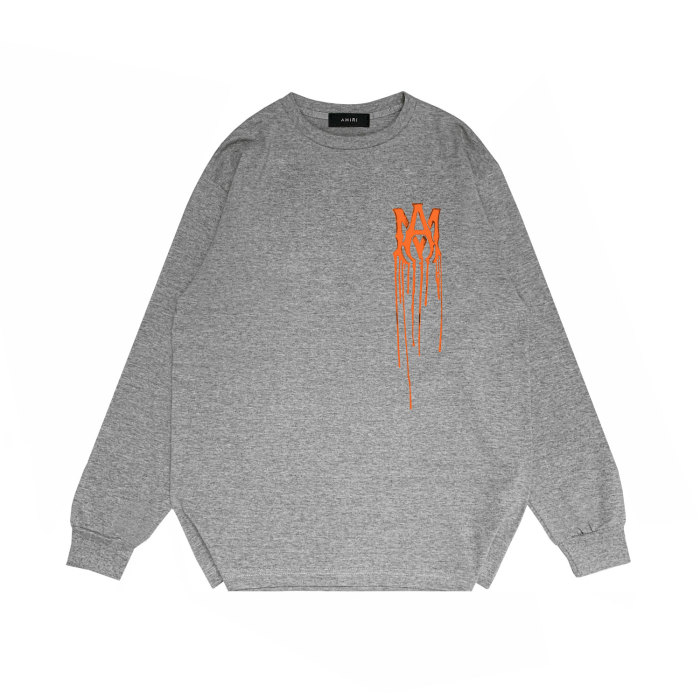 [50% Off]Orange Dissolve letter Print Long sleeves 21078605
