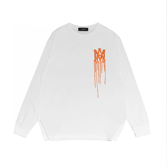 [50% Off]Orange Dissolve letter Print Long sleeves 21078605