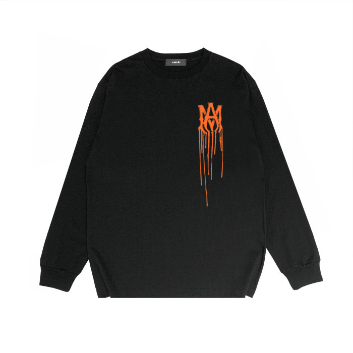[50% Off]Orange Dissolve letter Print Long sleeves 21078605