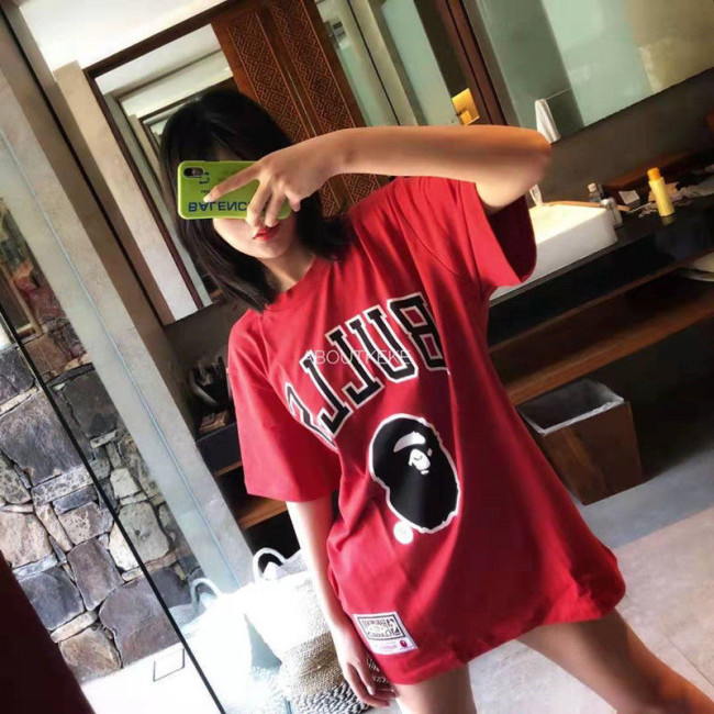 [Buy More Save More]B@pe Mitchell & Ness logo tee 5 colors