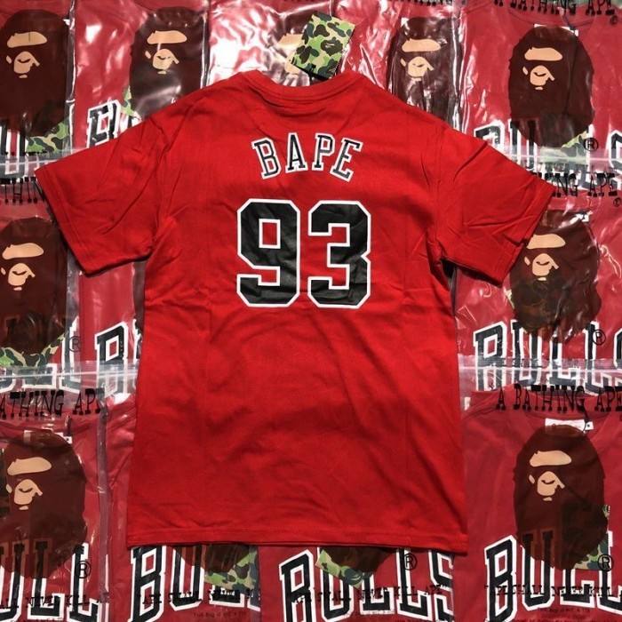 [Buy More Save More]B@pe Mitchell & Ness logo tee 5 colors