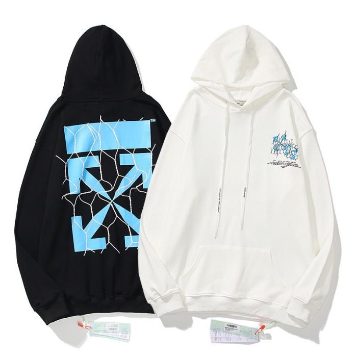 [Buy more Save more]Blue arow logo & line Hoodie