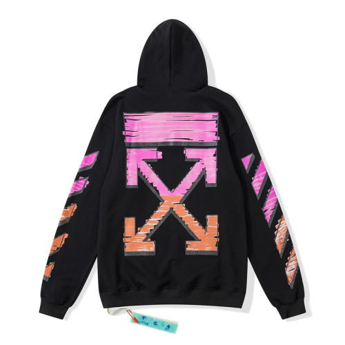 [Buy more Save more]red & purple graffiti style hoodie black