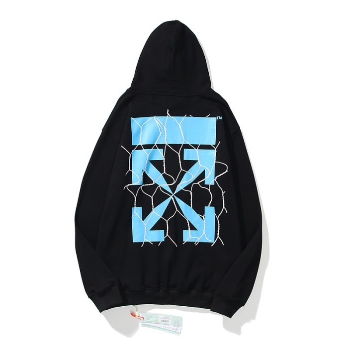 [Buy more Save more]Blue arow logo & line Hoodie
