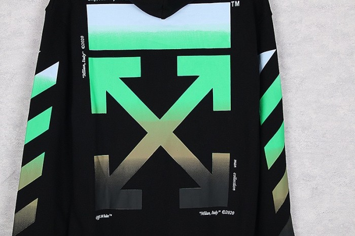[Buy more Save more]Gradient arow print logo hoodie 2 colors