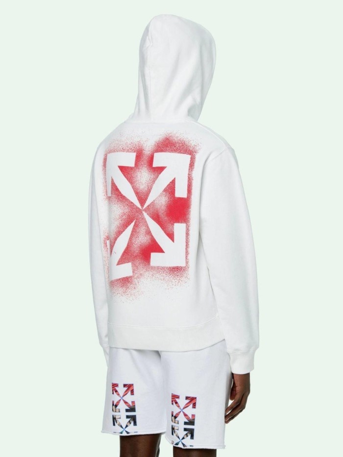 [Buy more Save more]Inkjet arow logo paint hoodie black 21110527