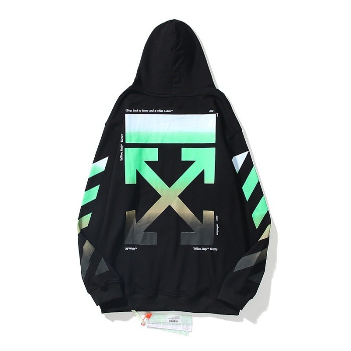 [Buy more Save more]Gradient arow print logo hoodie 2 colors