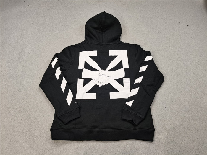 [Buy more Save more]Hand arow logo print hoodie