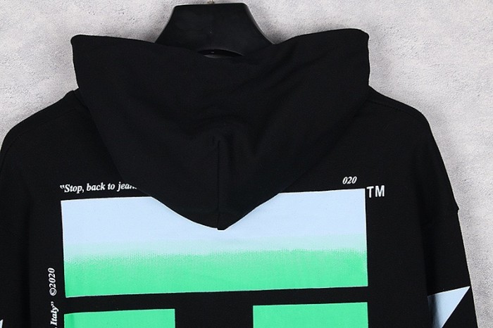 [Buy more Save more]Gradient arow print logo hoodie 2 colors