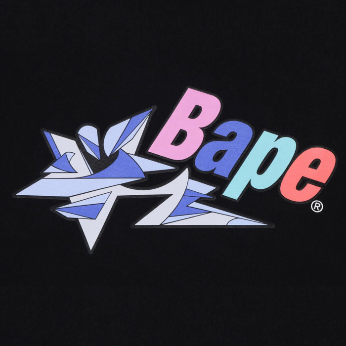 [buy more save more] Colorful star Alphabet Print Short sleeve 2 colors