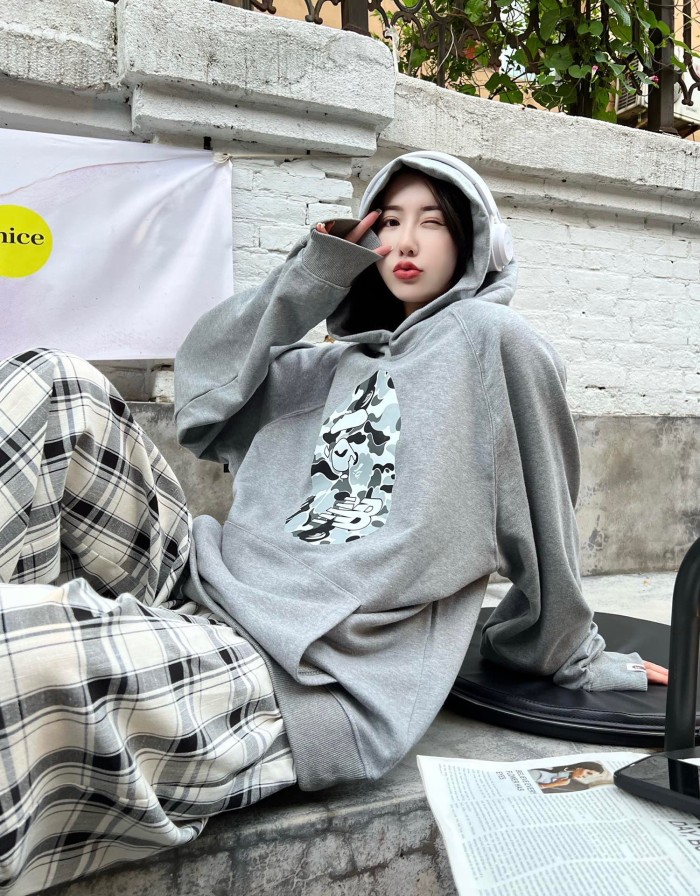 B@pe NB camo ape logo hoodie