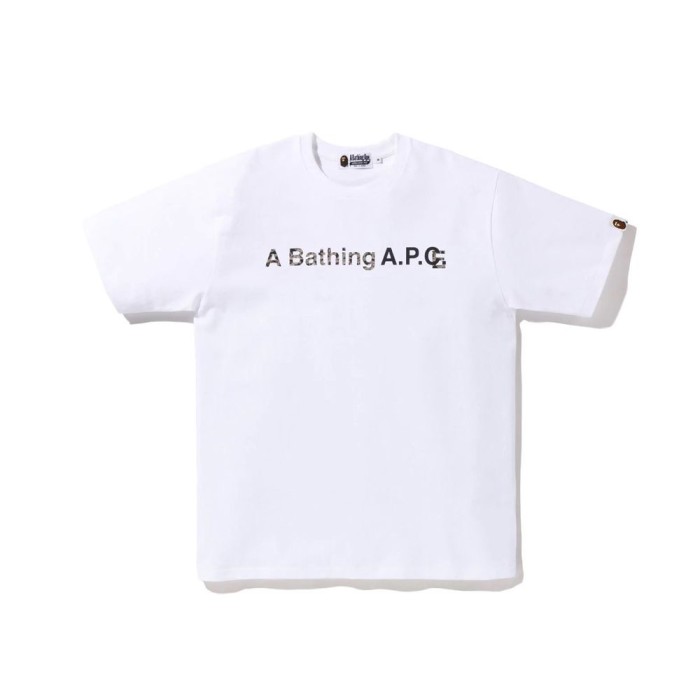 Camouflage monogram print short sleeve 2 colors