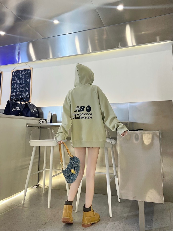 B@pe NB camo ape logo hoodie
