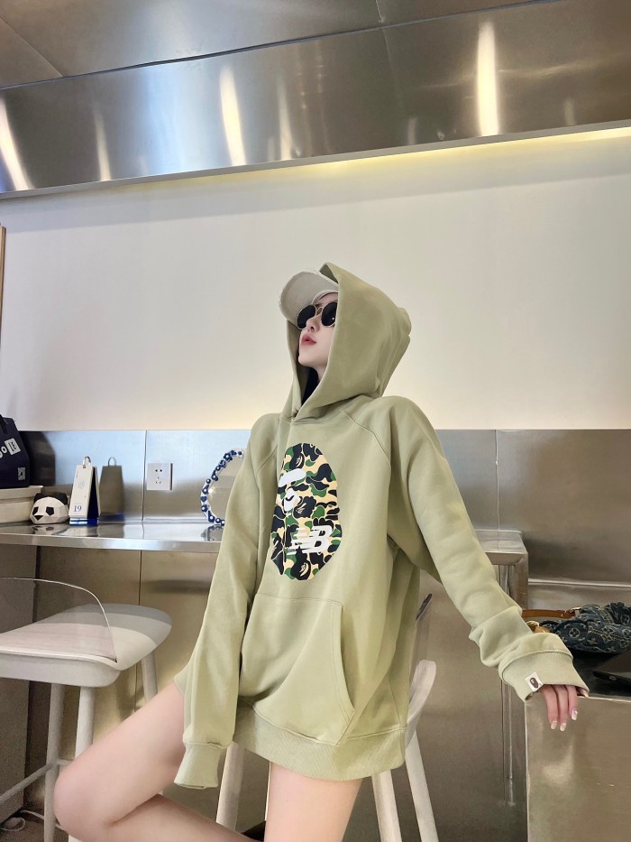 B@pe NB camo ape logo hoodie