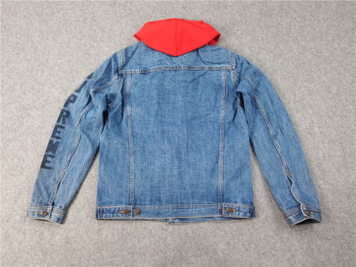 [Buy more Save more]Hooded denim jacket 2 colors