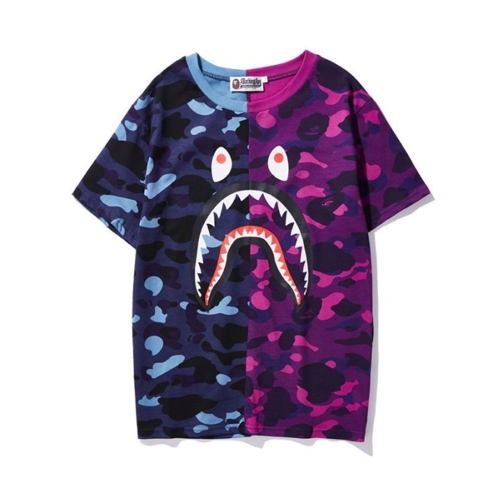 Double Match Color Camo Shark Short Sleeve