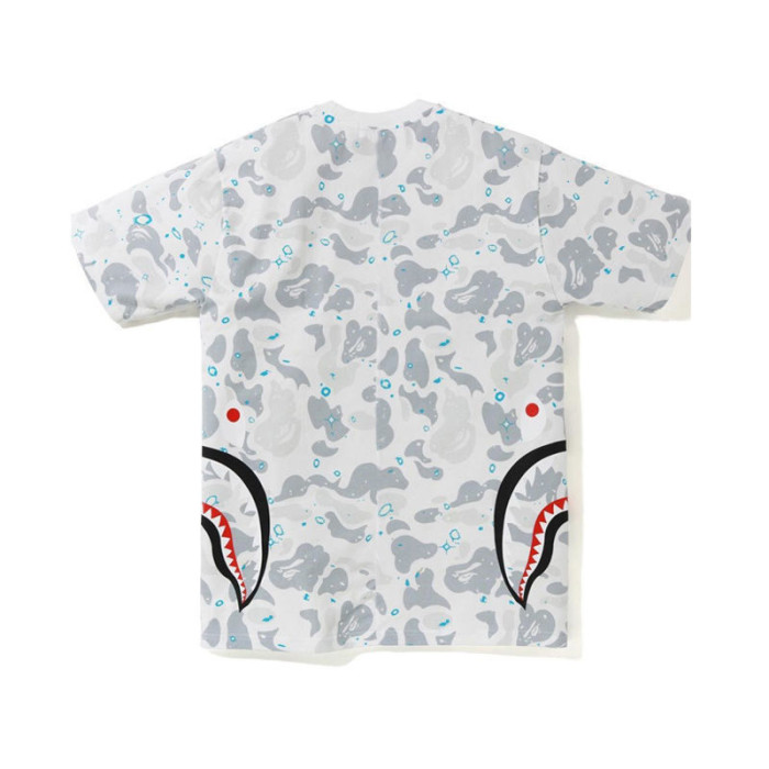 [buy more save more] Side Shark Starry Sky Camo Luminous Short Sleeve 2 colors