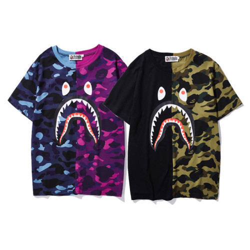 Double Match Color Camo Shark Short Sleeve
