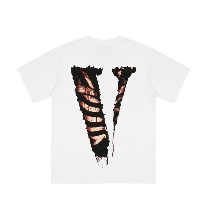 [buy more save more]Rib V short sleeve black & white