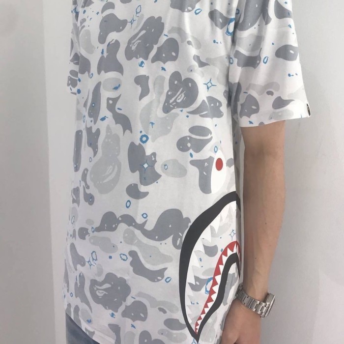 [buy more save more] Side Shark Starry Sky Camo Luminous Short Sleeve 2 colors
