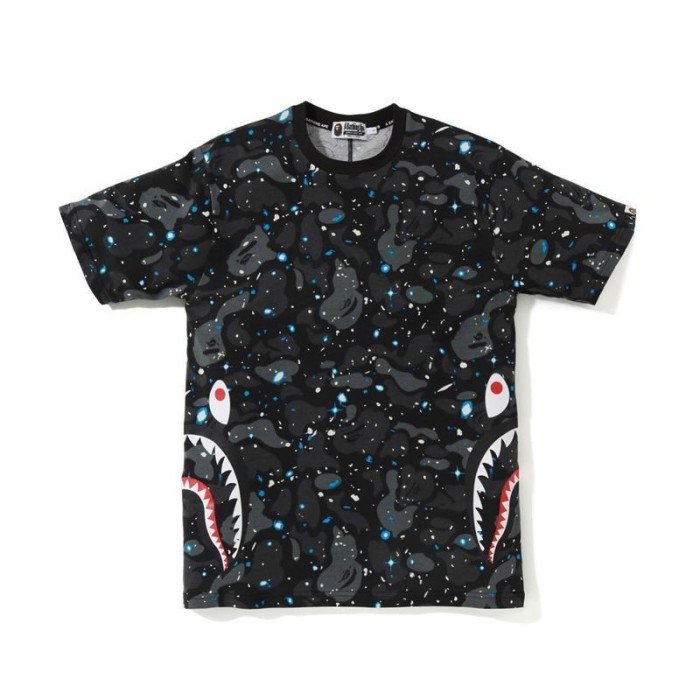 [buy more save more] Side Shark Starry Sky Camo Luminous Short Sleeve 2 colors