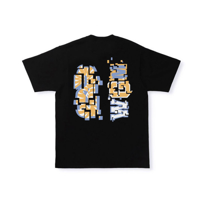 Pixel Style Shark Print Short Sleeve 2 colors