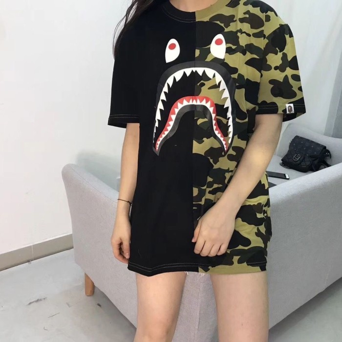 Double Match Color Camo Shark Short Sleeve