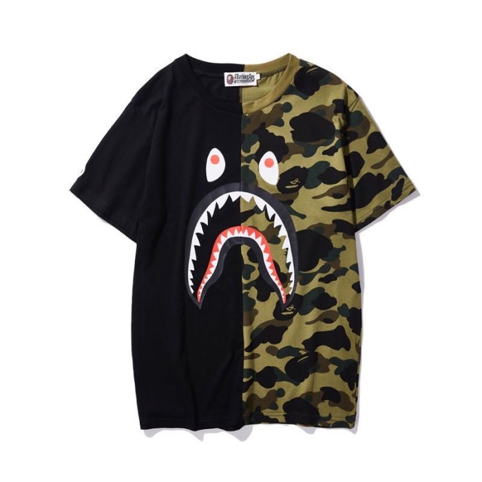 Double Match Color Camo Shark Short Sleeve