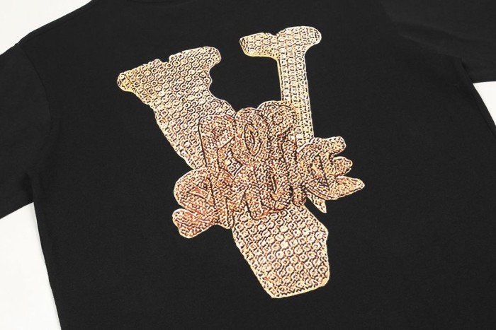 Pop smoke Diamond-studded pendant short sleeves