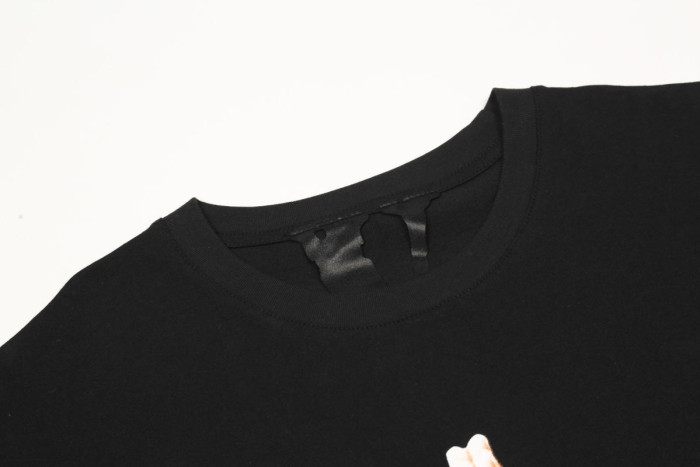 Pop smoke Diamond-studded pendant short sleeves