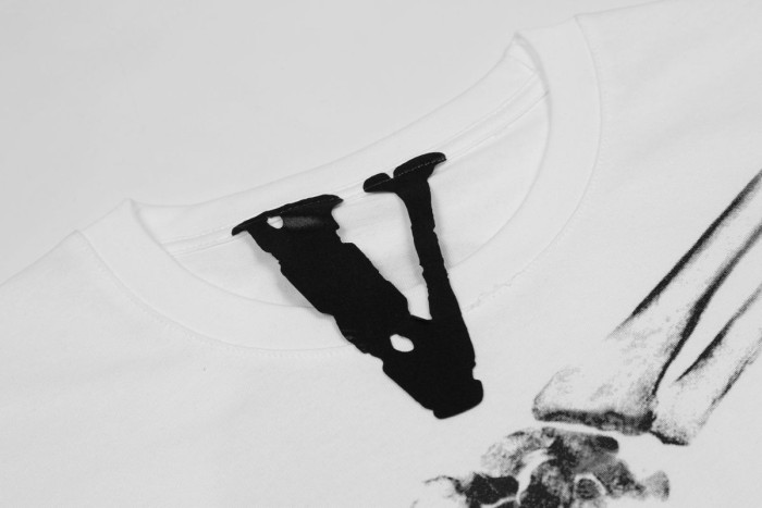 Vlone X Never Brokr Again Bones tee