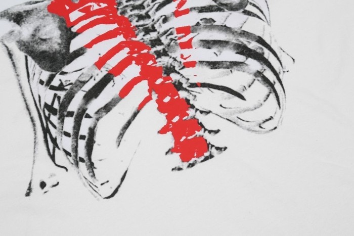 Vlone X Never Brokr Again Bones tee