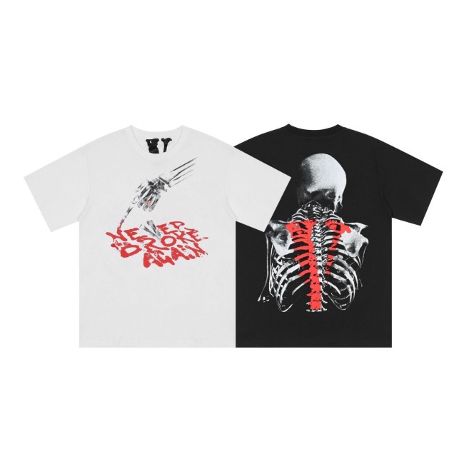Vlone X Never Brokr Again Bones tee