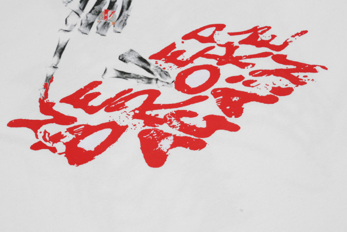 Vlone X Never Brokr Again Bones tee