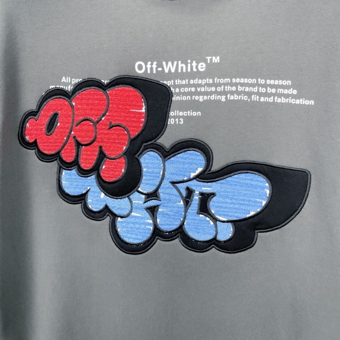 [buy more save more] 1:1 quality version Graffiti three-dimensional letter embroidery sweatshirt