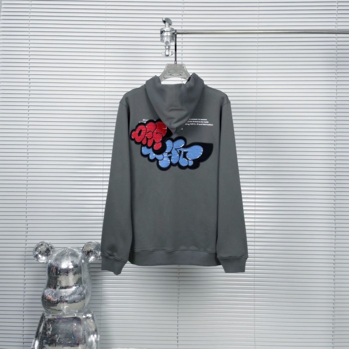 [buy more save more] 1:1 quality version Graffiti three-dimensional letter embroidery sweatshirt