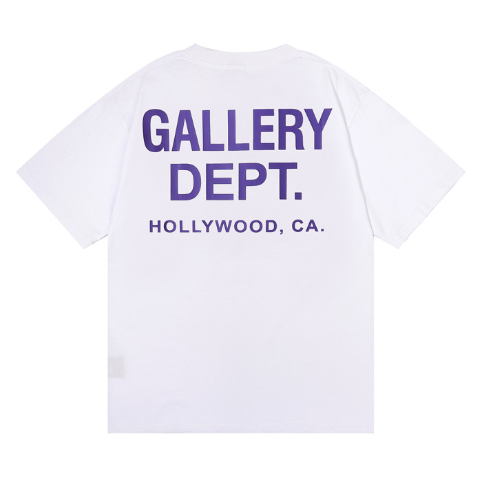Black red white purple letter tee 3 colors