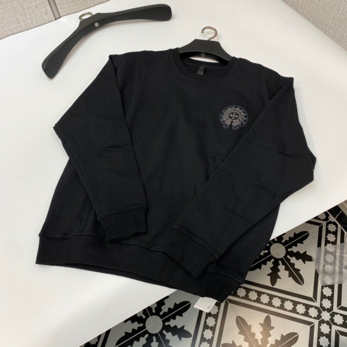 1:1 quality version Double crewneck pullover with horseshoe print Sweatshirt 2 colors