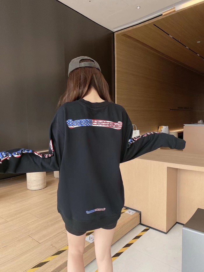 1:1 quality version Flag reel crewneck pullover 2 colors