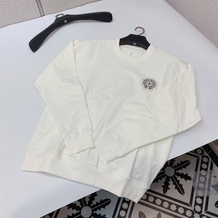 1:1 quality version Double crewneck pullover with horseshoe print Sweatshirt 2 colors